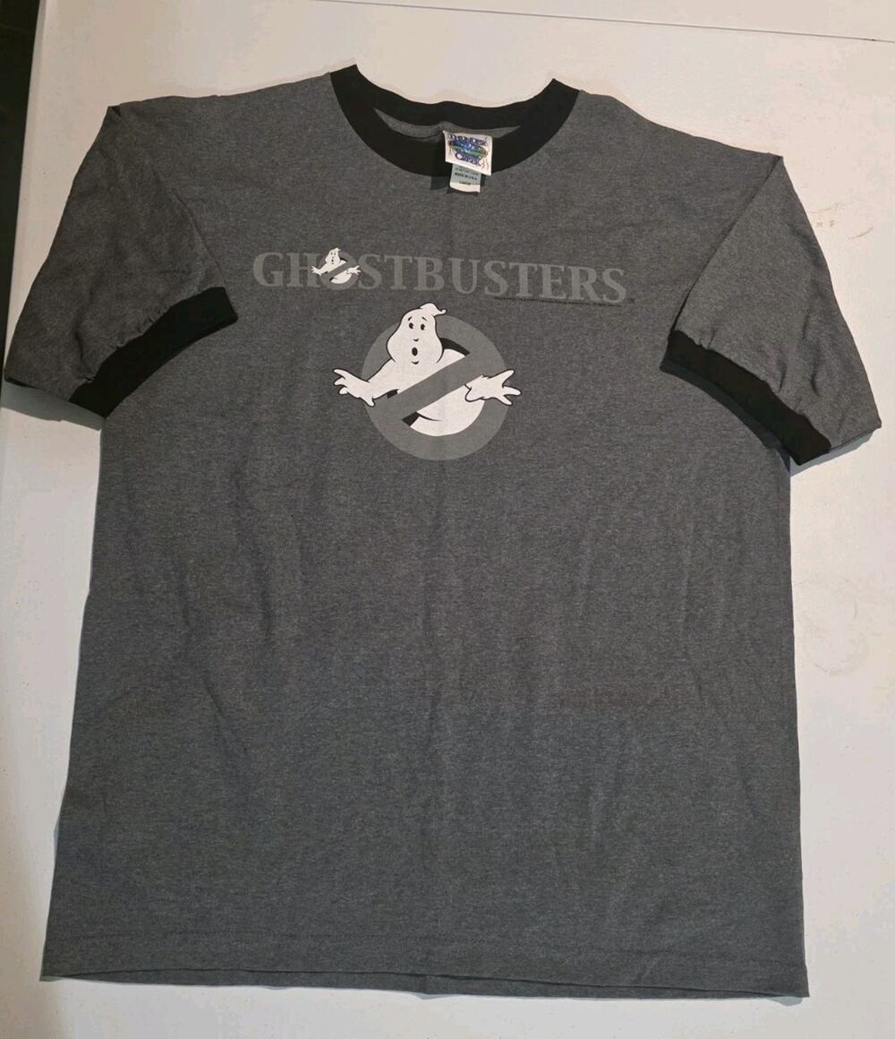 Vintage 2004 Ghostbusters Gray T Shirt Thunder Creek Tag Movie Promo Size Large